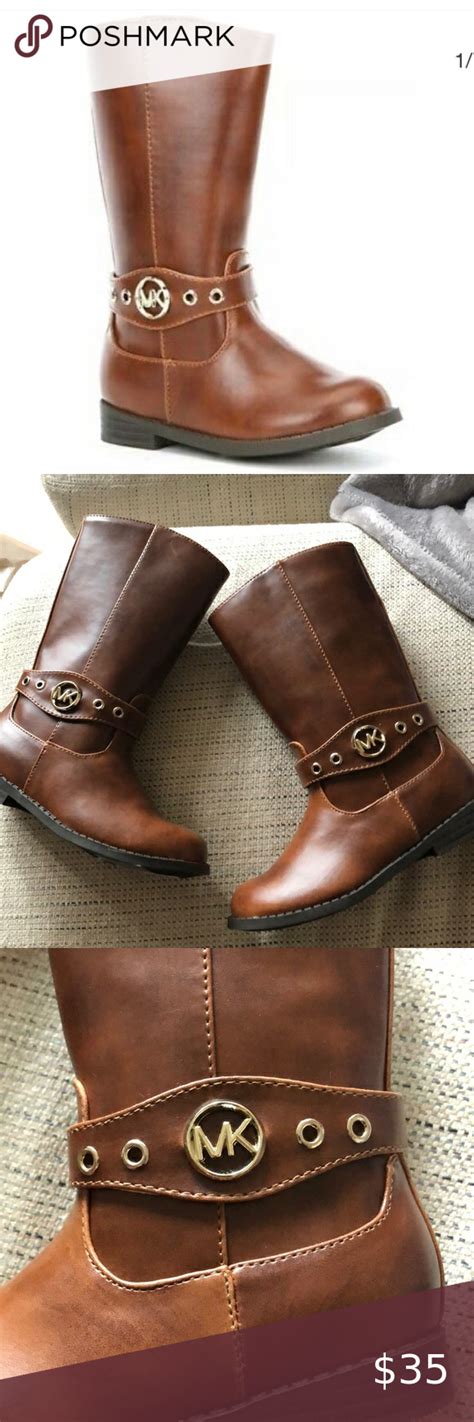 michael kors carney boots cognac colour|michael kors waterproof boots.